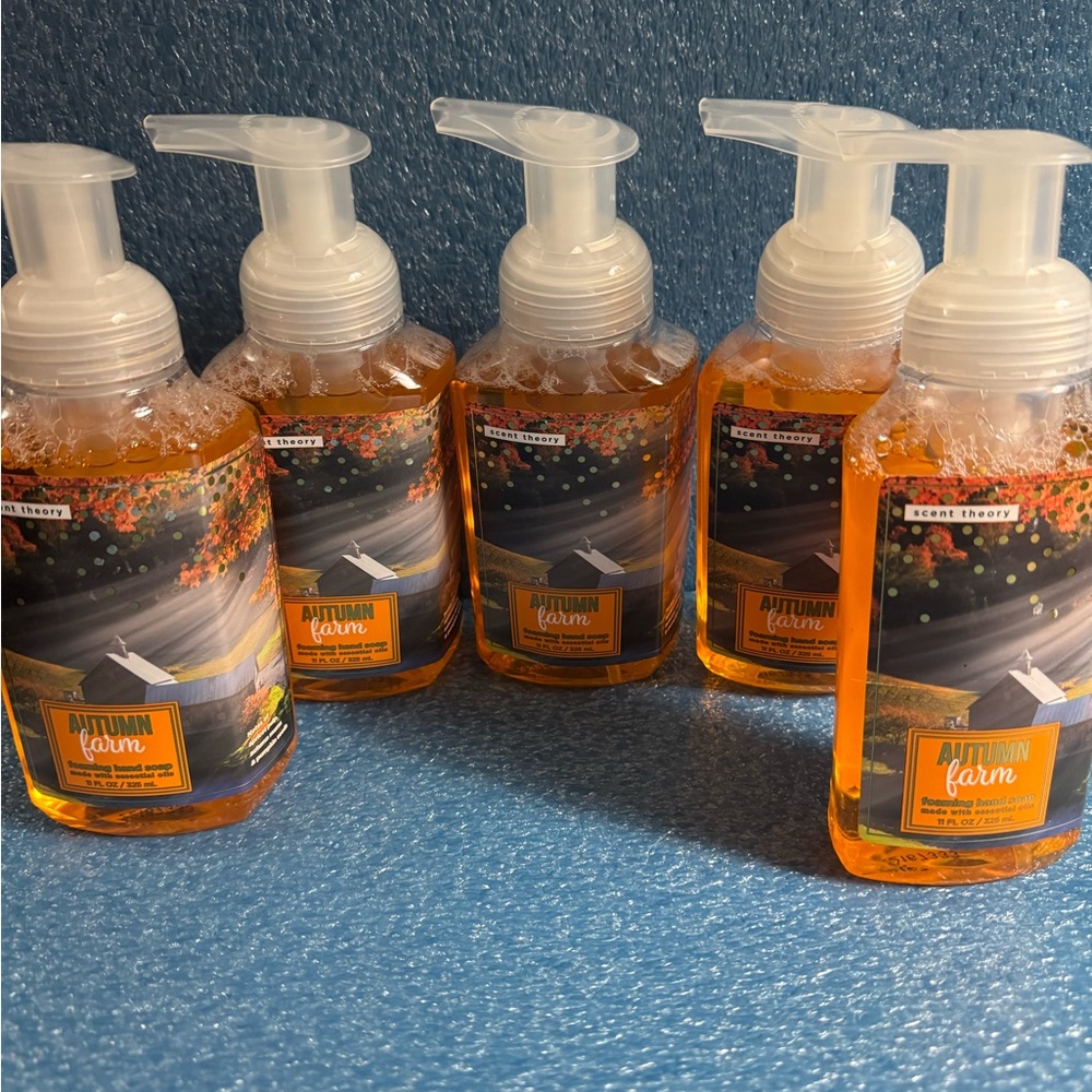5 of Scent Theory Autumn Farm hand soaps